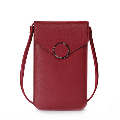 Touch Screen Cell Phone Purse Smartphone Wallet Leather Shoulder Strap Handbag Women Bag For Iphone Wallet Shoulder Bags