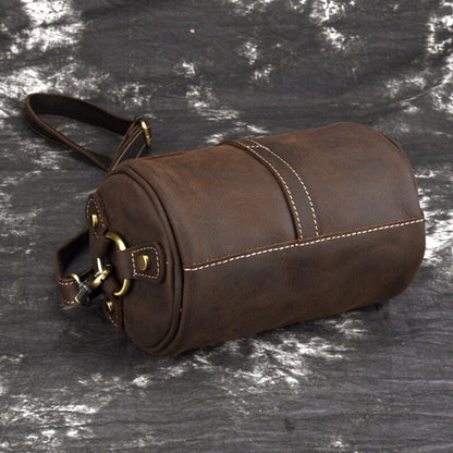 Newsbirds Women Genuine Leather Shoulder Bag Round Shape Soft Crossbody Bag For Phone Wallets Personality messenger bag lady