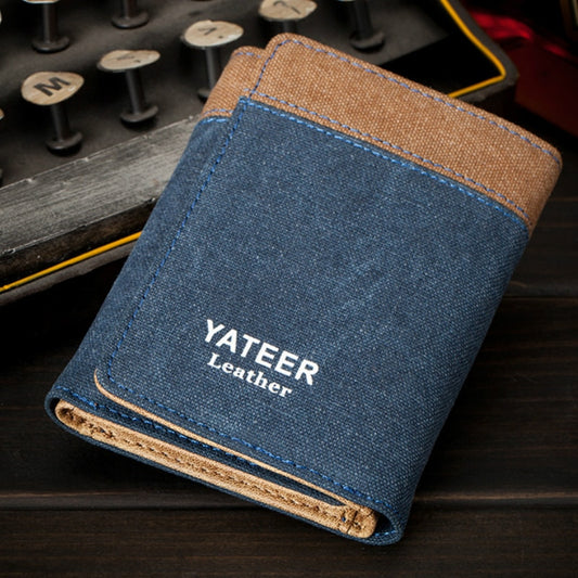 Retro Men&#39;s Wallet Business ID Card Holders Purse Small Leather Card Wallets Short Bifold Wallet for Men Slim Purses Male Wallet
