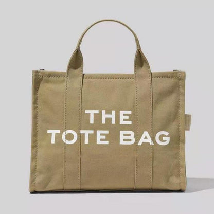 Large Capacity Canvas Tote Women Shoulder Bag Letter Printed Crossbody Bags for Women Casual Cloth Women Handbag Big Shopper Bag