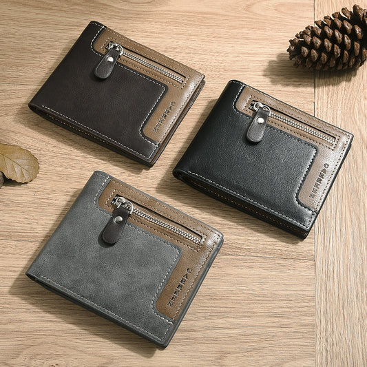Fashion Brand Wallet Men Leather Men Wallets Purse Short Male Clutch Leather Wallet Mens Money Bag Quality Guarantee