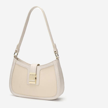 Coolcept Casual PU Leather Sling Handbag Purse Women Elegant Chain Shoulder Crossbody Bag Popular Simple Female Daily Bag