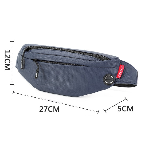 TINYAT Men Waist Bag Pack Purse Casual Large Phone Belt Bag Pouch Women&#39;s Canvas Travel Phone Bag Fanny Banana Bag Hip 4 Pockets