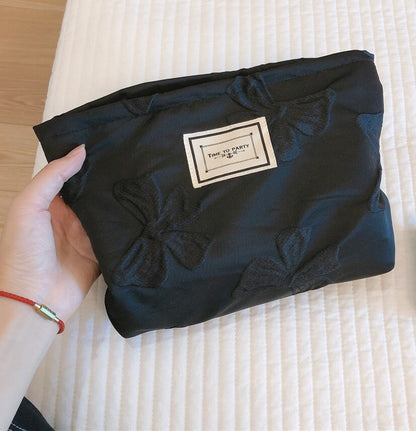 1Pcs Floral Cosmetic Bag Case Cotton Fabric Makeup Organizer Women Girl Necesserie Beauty Storage Case Large Travel Toiletry Bag