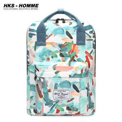 Fashion Women Backpack for School Teenagers Girls Stylish School Bag Ladies Canvas Fabric Backpack Female Bookbag laptopbag
