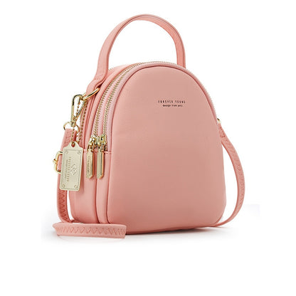 Fashion Leather Mini Backpack Purse for Women Ladies Tote Multi-Function Luxury Shoulder Bag Messgner Bags Mochila Feminina NEW