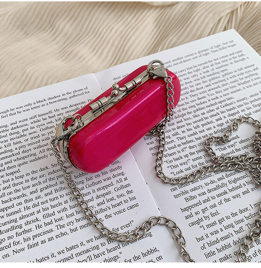 New Korean Style Popular Personalized Lipstick Bag Mini Chain Messenger Bag Portable Shoulder Bags Crossbody Handbags