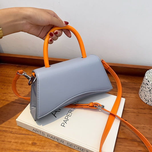 Contrasting Color Small Square Bag New High-quality Ladies Luxury Casual Simple Shoulder Bag Trendy Fashion Messenger Bag