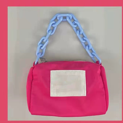 YICIYA Underarm Bag Transformation Nylon Portable Ins Acrylic Chain Bag Women