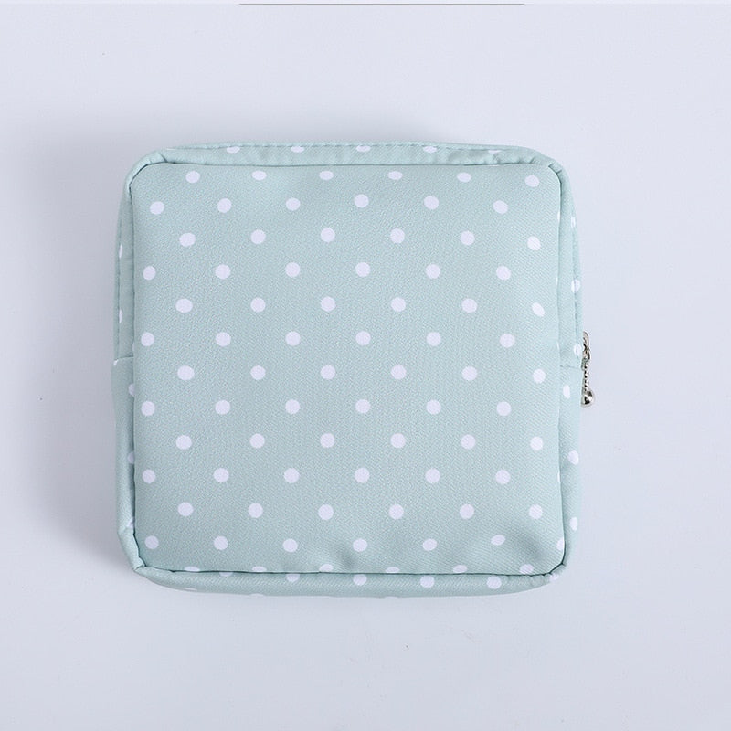 Fashion Women&#39;s Small Cosmetic Bag Travel Mini Sanitary Napkin Storage Bag Coin Money Card Lipstick Storage Bag Wallet Bag
