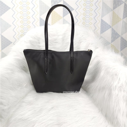 Women&#39;s Large Capacity Zipper Shopping Travel Tote Bag Fashion Casual Waterproof PVC Mobile Phone Change Shoulder Bag
