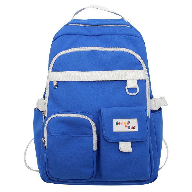 Trendy Nylon Red Cute Fashion Book Backpack Girl Travel School Bag Female College Backpack Lady Kawaii Student Women Laptop Bags