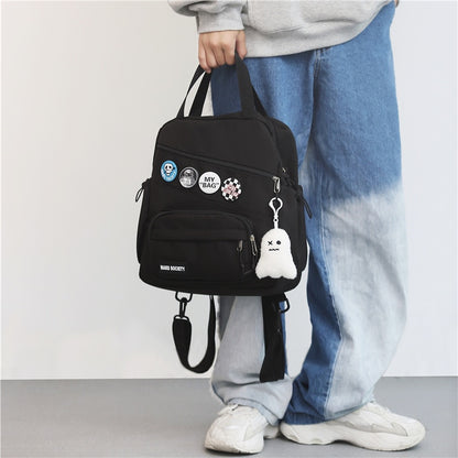 Women Portable Checkered School Backpack for Teenager Medium Daypack Casual Plaid Backpacks Fashion Girls Small Shoulder Bags