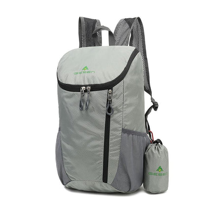 Portable Folding Outdoor Travel Backpack Men&#39;s Hiking Climbing Sports Backpack Women&#39;s Waterproof Luggage Backpack School Bag