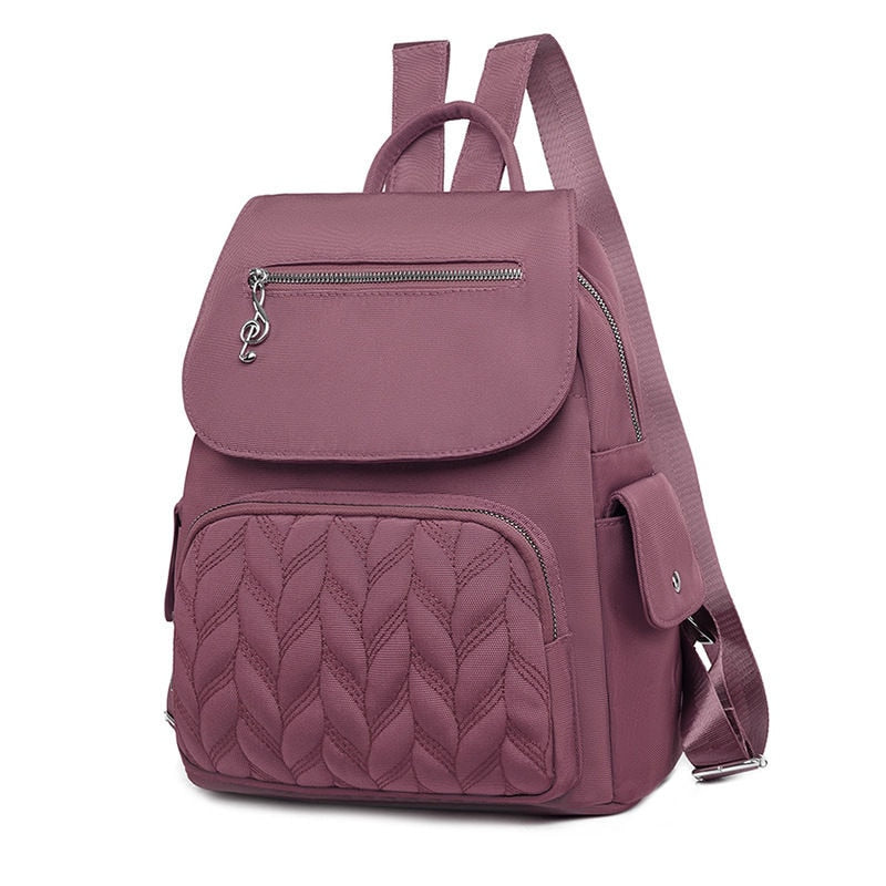 Waterproof Backpack for Women Bags Female School Bags Fashion Ladies Girls Travel Backpack Solid Color Women Shoulder Backpacks