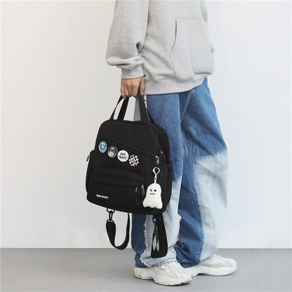 Women Portable Checkered School Backpack for Teenager Medium Daypack Casual Plaid Backpacks Fashion Girls Small Shoulder Bags
