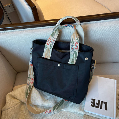 Nylon Tote Bag Waterproof Oxford Cloth Large Bag Nylon Tote Bag Handbag Women Simple Commuter Large-capacity Shoulder Bag