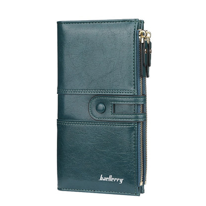 Name Engrave Women Wallets Fashion Long Leather Top Quality Card Holder Classic Female Purse  Zipper Brand Wallet for Women