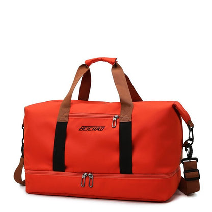 Unisex Large Capacity Travel Tote Bags Women Canvas Travel Handbag Men Sports Shoulder Bag Waterproof Travel Duffle Bag Foldable