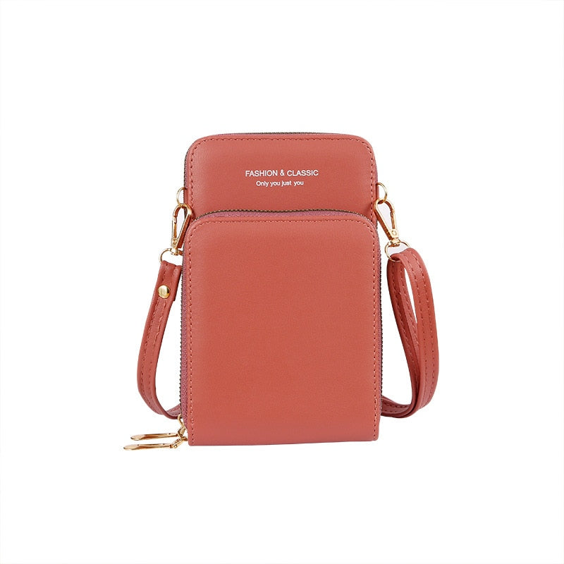Women Wallet Brand Mobile Phone Bags Small Card Holders Handbag Purse Clutch Wallets Messenger Shoulder Bag Female Ladies Purse