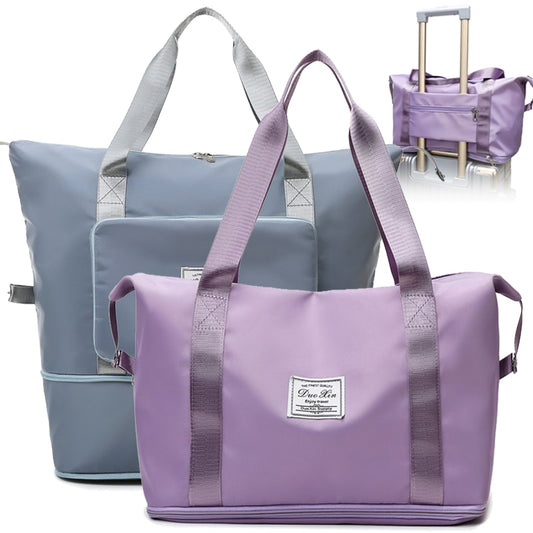 Foldable Large Capacity Storage Folding Bag Travel Bags Tote Carry On Luggage Handbag Waterproof Duffel Women Shoulder Bags