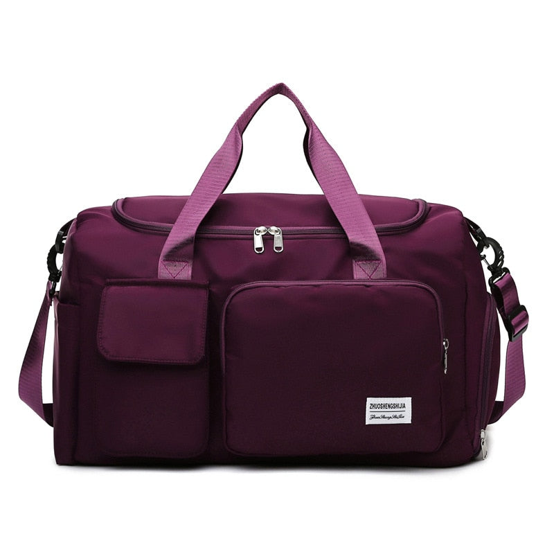 Large Capacity Travel Bag Luggage Handbag Men Women Shoulder Bag Outdoor Waterproof Sports Gym Bag Female Duffle Bag Shoe Bags