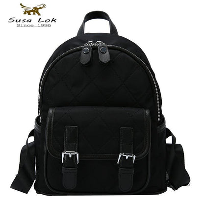 Women Luxury Brand Nylon Fabric Waterproof Female Backpack Fashion Leisure Girl Backpack Bag  Mochila Shoulder Bag