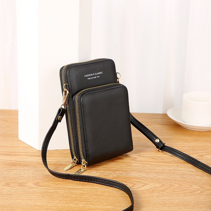 Women Wallet Brand Mobile Phone Bags Small Card Holders Handbag Purse Clutch Wallets Messenger Shoulder Bag Female Ladies Purse