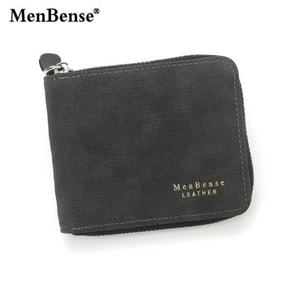 New Fashion Men&#39;s wallet with zipper PU Men Short Wallet Coin Purse Wallet Men&#39;s Purse Coin Pouch Card Holder Coin purse men