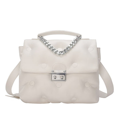 New Casual Simple chain Shoulder Bag Fashion Stitching Wild Messenger Brand Female Totes Crossbody Bags Women Leather Handbag