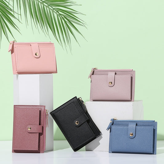 Unistybag Wallets for Women Luxury Designer Wallet Fashion Purses Solid Cute Small Wallet PU Girl Clutch Purse