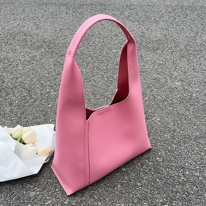 Light Luxury Designer Female Shoulder Bags New Fashion Trend Underarm Pack Ins Wild Travel Handbags Solid Color Women Bucket Bag