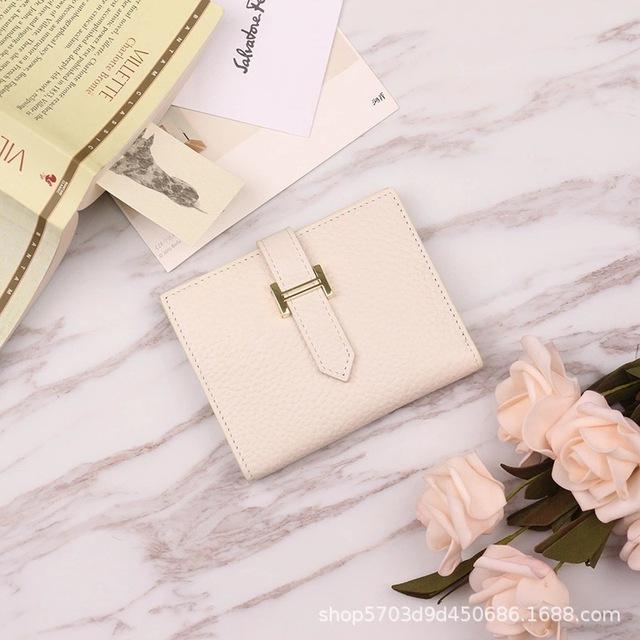 Genuine Leather Women Wallets Luxury Long Hasp Lychee Pattern  Coin Purses Female Brand Solid Colors New Thin Clutch Phone Bag
