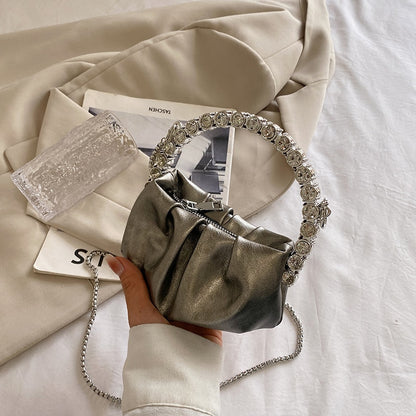 Fashion Female Mini Banquet Bag Handbags Luxury Designer Chain Shoulder Messenger Bags High Quality Cosmetic Diamond Women&#39;s Bag