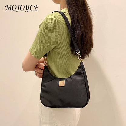 Retro Underarm Totes Bags for Women Vintage Solid Color Shoulder Handbag Female PU Leather Small Casual Hobo Top-handle Bags New