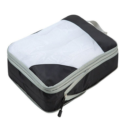 Compression Packing Cubes Set,4pcs/set Travel Storage Bag Portable Luggage Suitcase Organizer Set Extensible Packing Mesh Bags