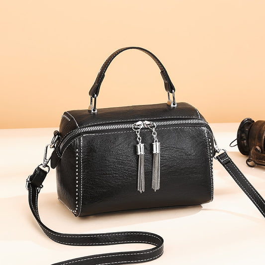 Brand Women Leather Handbags Fashion Rivet Female Bag Multicolor High Capacity Crossbody Bags for Ladies New Luxury Shoulder Bag