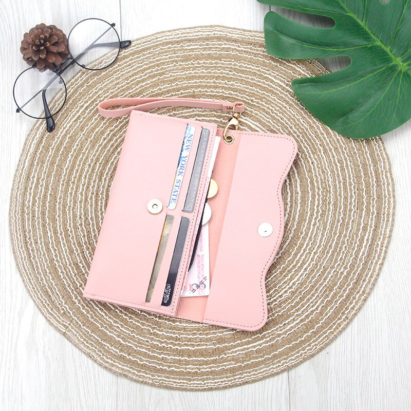Bow Ladies Wallet Multifunctional Ladies Clutch Bag Coin Purse Zipper Bag Casual Ladies Long Wallet Wallet 1Pc wallets for women