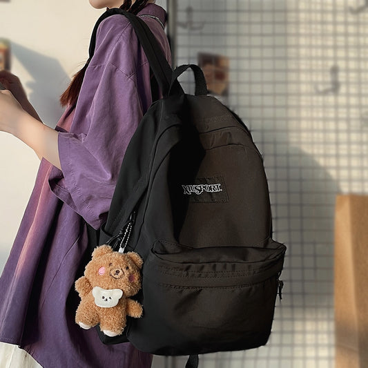 Book Black Ladies Backpacks Kawaii Girl School Nylon Bag Teen College Student Female Backpack Waterproof Cute Women Bags Fashion