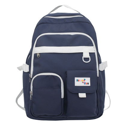 Trendy Nylon Red Cute Fashion Book Backpack Girl Travel School Bag Female College Backpack Lady Kawaii Student Women Laptop Bags