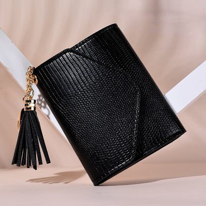 1PC Women Small Wallet Ladies Mini Tassel Wallet Cute Girl Short Zipper Lovely Pu Leather Coin Purse Female Hand Wallet Purse