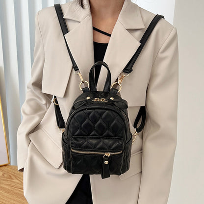Fashion Mini Backpack Woman Brand Designer Shoulder Crossbody Bag High Quality Soft Leather School Bag Autumn New Lady Backpack