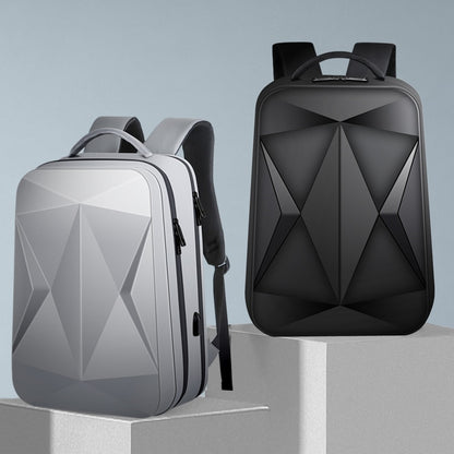 Hard shell backpack 17 inch large capacity computer backpack ABS travel bag USB business backpack can be sent on behalf of