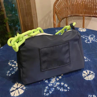YICIYA Underarm Bag Transformation Nylon Portable Ins Acrylic Chain Bag Women