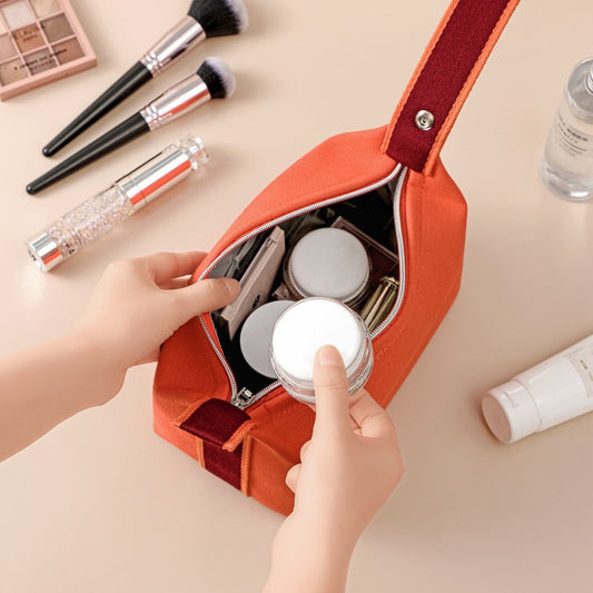 Cosmetic Bag Portable Waterproof Canvas Small Organizer Storage Bags Makeup Handbags Women&#39;s Summer New Outdoor Travel Female