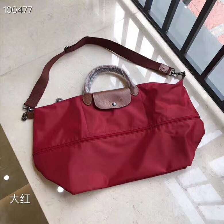 Lightweight Travel Bag Dumpling  Bag Large Unisex  Nylon Cloth with Leather Handbag Travel Bag Women&#39;s Tote Bag