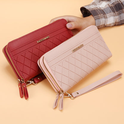 Long Women&#39;s Wallet Female Purses Tassel Coin Purse Card Holder Wallets Female Pu Leather Clutch Money Bag Pu Leather Wallet