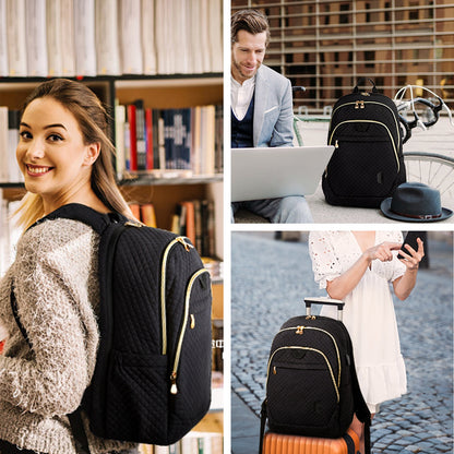 BAGSMART  Anti-theft Waterproof 15.6 Inch Laptop Backpack School Backpacks USB Charging Port Men Business Travel  Backpack Women