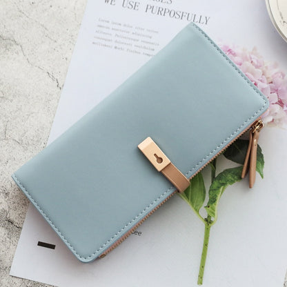 Long Women&#39;s Textured Solid Color Wallet Female Purses Tassel Coin Purse Card Holder Wallets Pu Leather Clutch Money Bag Purses