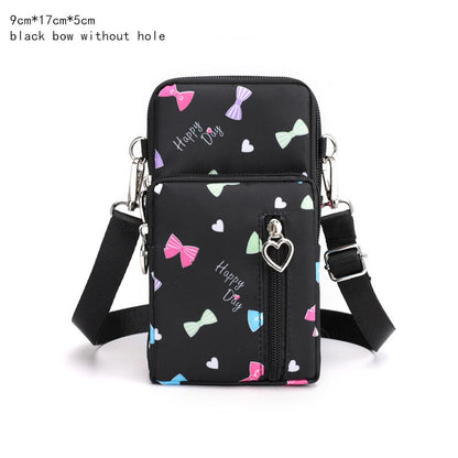 Women Fashion Summer Shoulder Bag Oxford Waterproof Handbag Wrist Pouch Wallet Girl&#39;s Sports Mobile Phone Bag Crossbody Bags